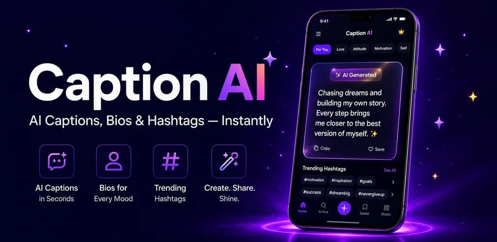 Caption AI banner